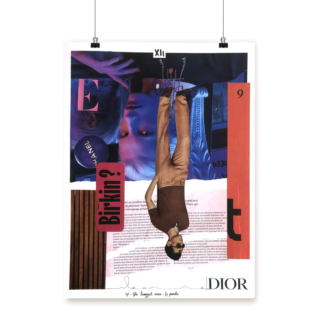 Collage XII Le Pendu